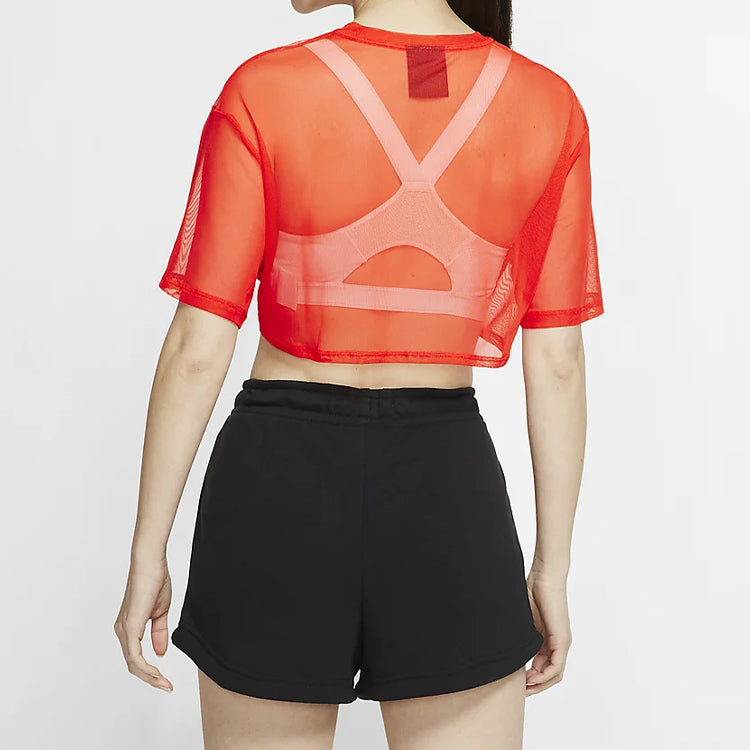 (WMNS) Nike Sportswear Short Sleeve Tops Orange CJ2703-891