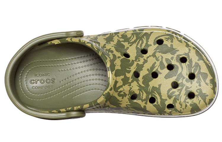 Crocs 4 Printing Camouflage Green Unisex Sandals 206232-354