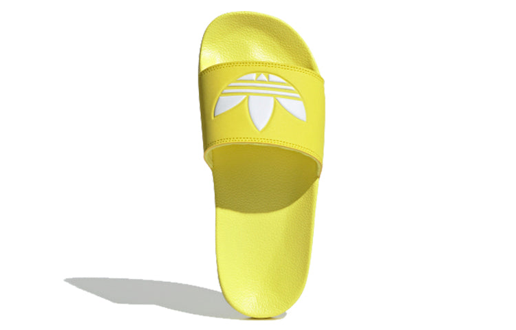 (WMNS) adidas originals Adilette Lite Slipper 'Yellow White' FU9140