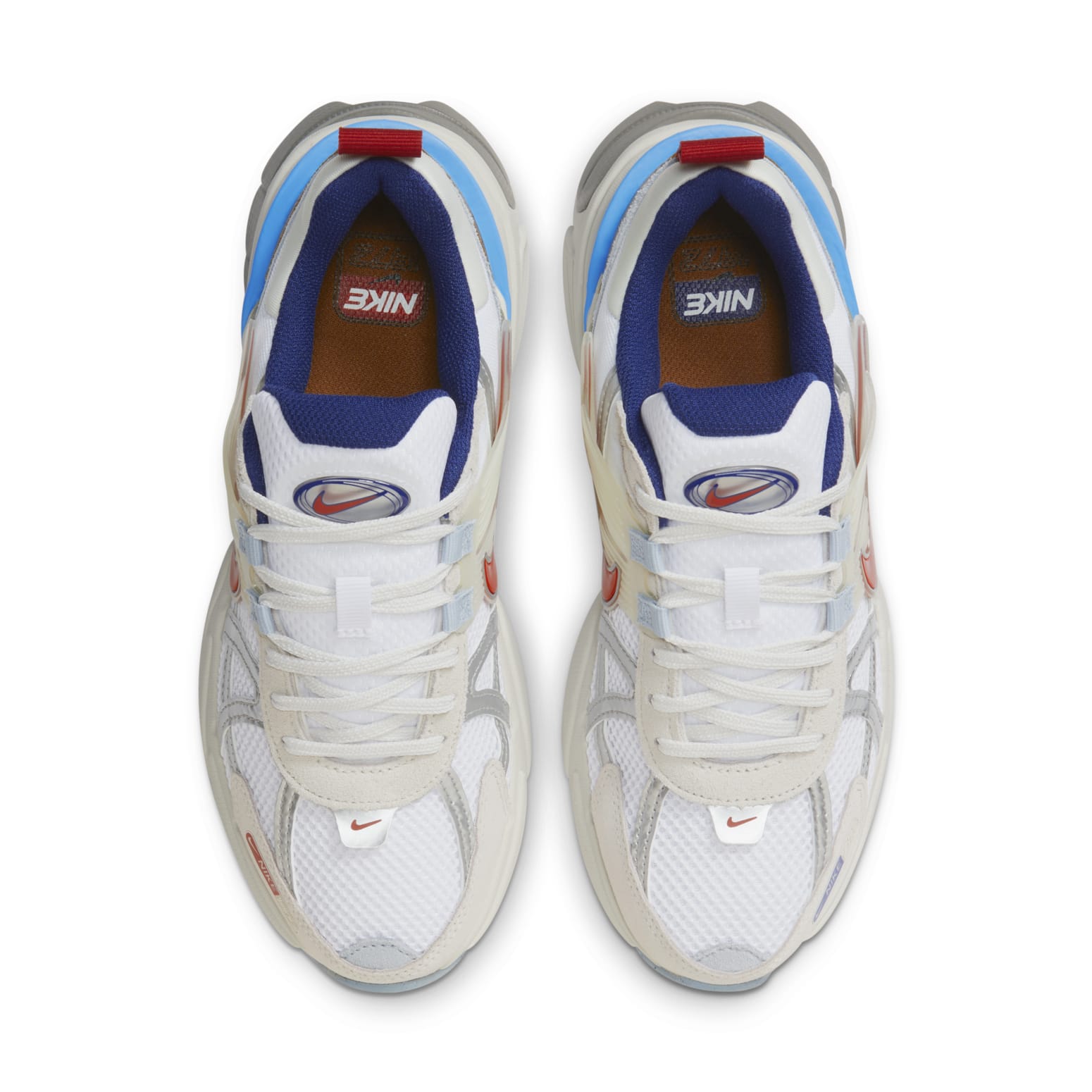 (WMNS) Nike V2K Run 'Metallic Silver Gym Red Deep Royal Blue' HF5724-061