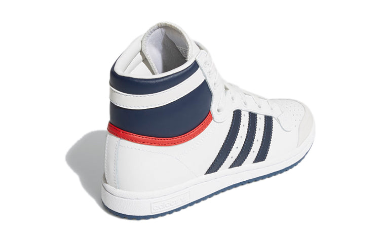 (GS) adidas Top Ten High J 'White Dark Blue' D74481