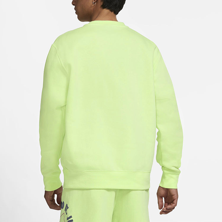 Nike Sportswear Club Fleece Stay Warm Sports Pullover Round Neck Green BV2663-383