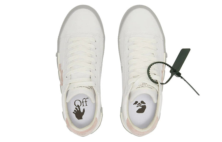 (WMNS) Off-White Vulc Low Canvas Sneaker 'White Pink Grey' OWIA178S22FAB0010130