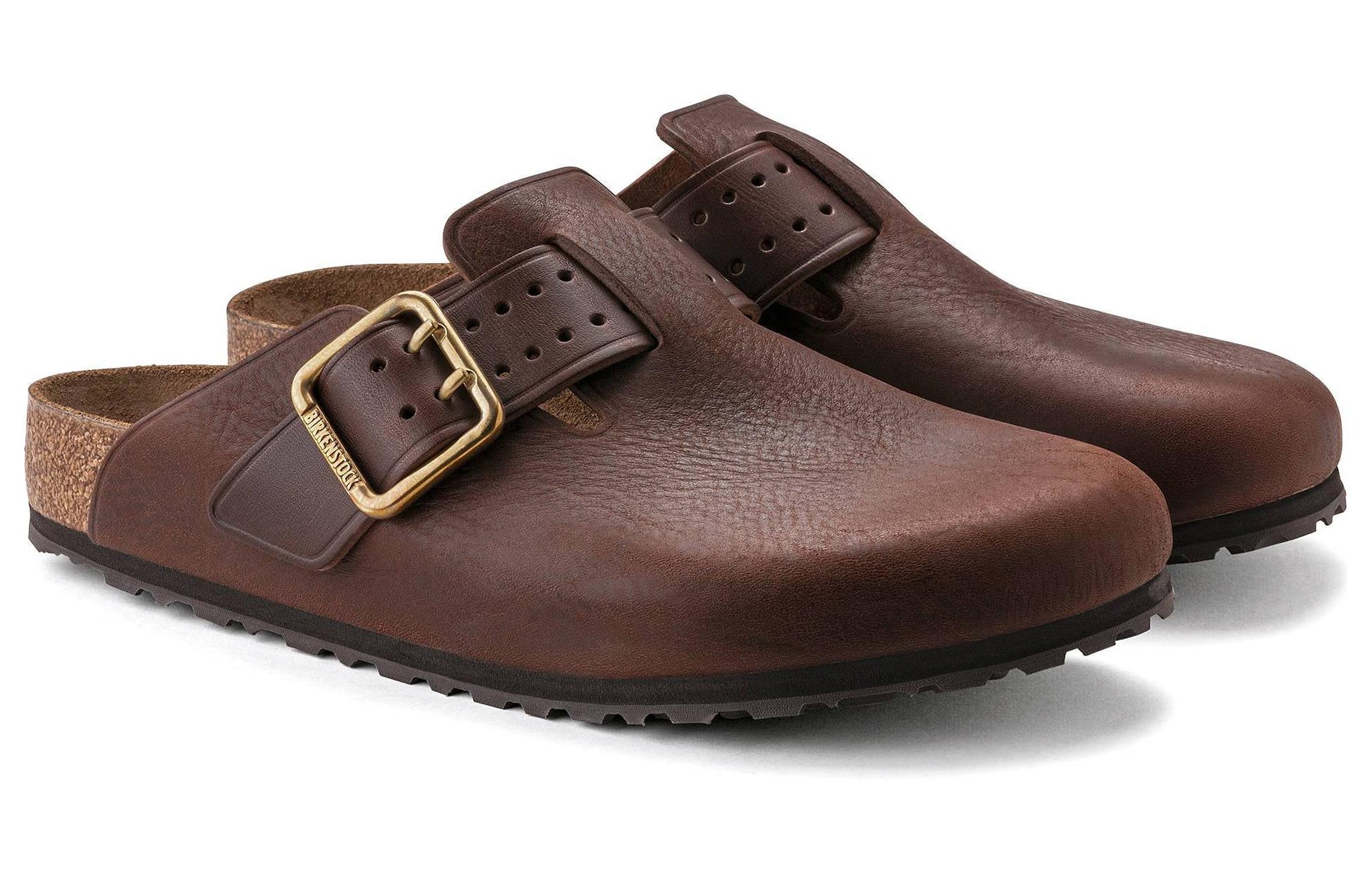 Birkenstock Boston Bold Leather Narrow Fit 'Roast' 1022673