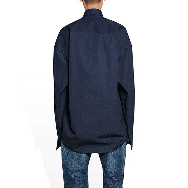 Balenciaga Cocoon Shirt 'Navy Blue' 725367TNM158065