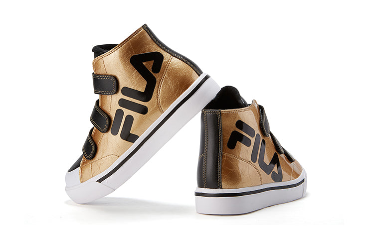 (GS) FILA Hook and Loop HighSneakers Gold K55B041380FGB
