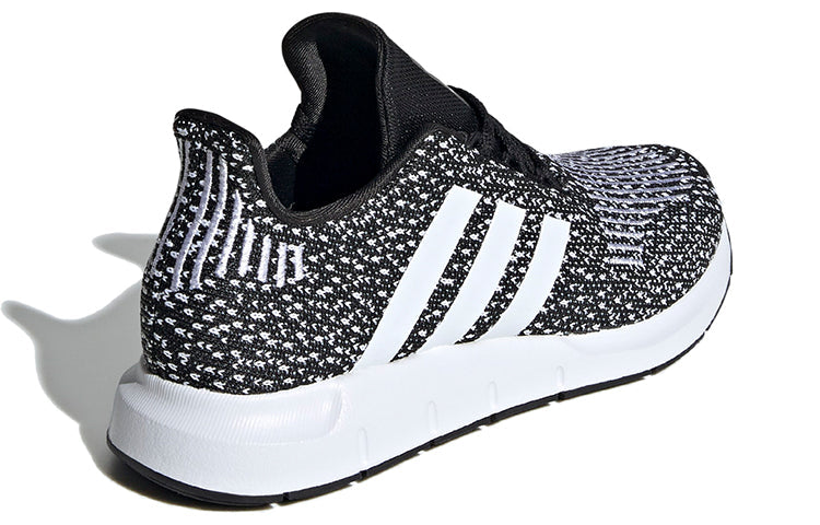 (GS) adidas Swift Run J 'Black White' EF5938