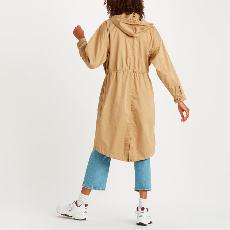 Levis Casual hooded mid-length Jacket Khaki 85379-0000