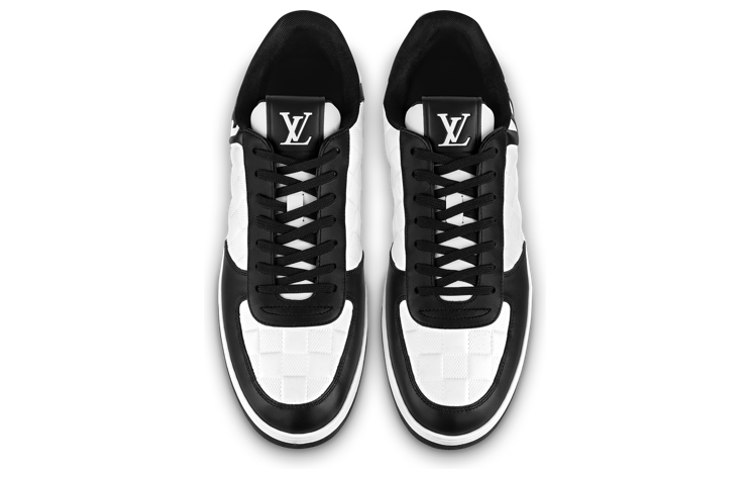 LOUIS VUITTON Rivoli Sneakers 'White Plaid with Black Side Logo' 1ABFDZ