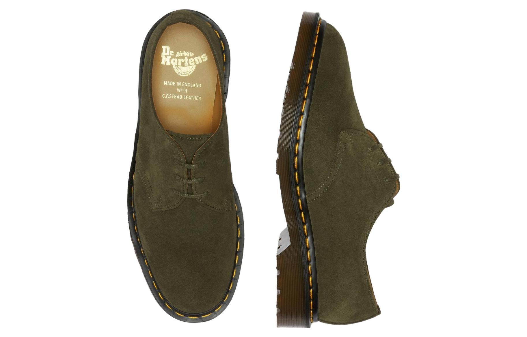 Dr. Martens 1461 Made in England Buck Suede Oxford 'Green' 27651332
