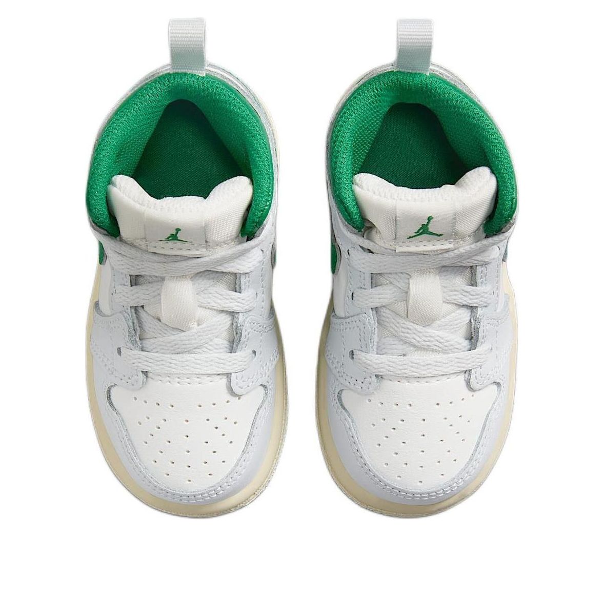 (TD) Air Jordan 1 Mid 'Summit White Pure Platinum Sail Pine Green' DQ8425-142