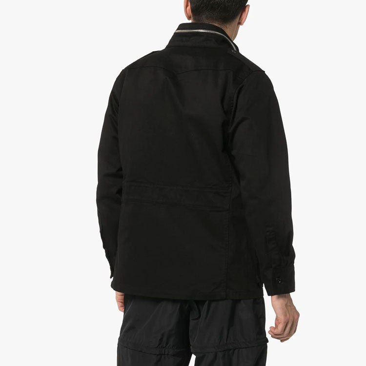 NEIGHBORHOOD logo Printing Jacket Unisex Black 191SPNHJKM02