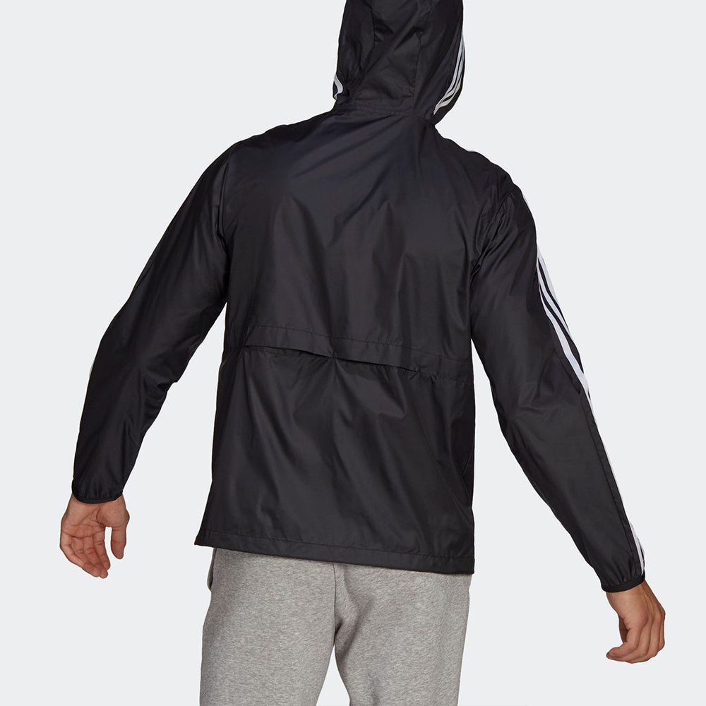 adidas MENS Classic 3-stripes Windbreaker Jacket Black GQ0600