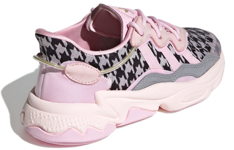 (WMNS) adidas originals Ozweego 'Pink Black Gray' FV9758
