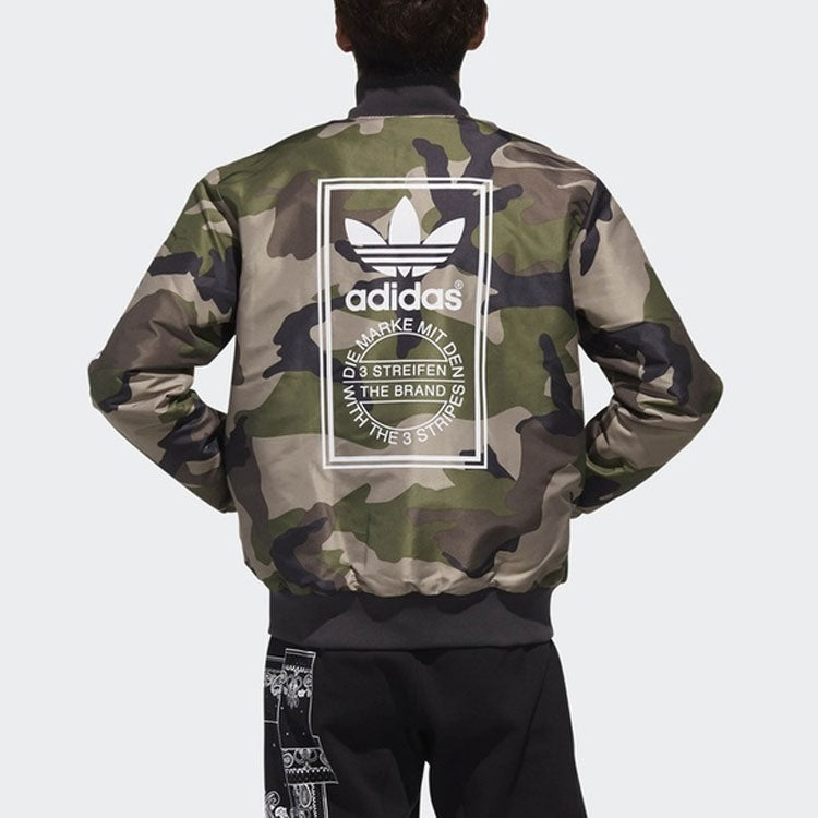 adidas originals REV Jacket Camouflage reversible Sports Black DX4219