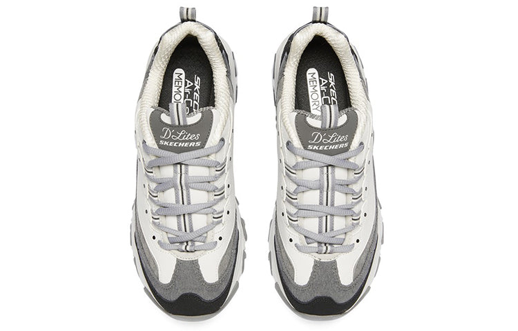 (WMNS) Skechers D'Lites 1.0 'Black Gray' 149906-BKGY