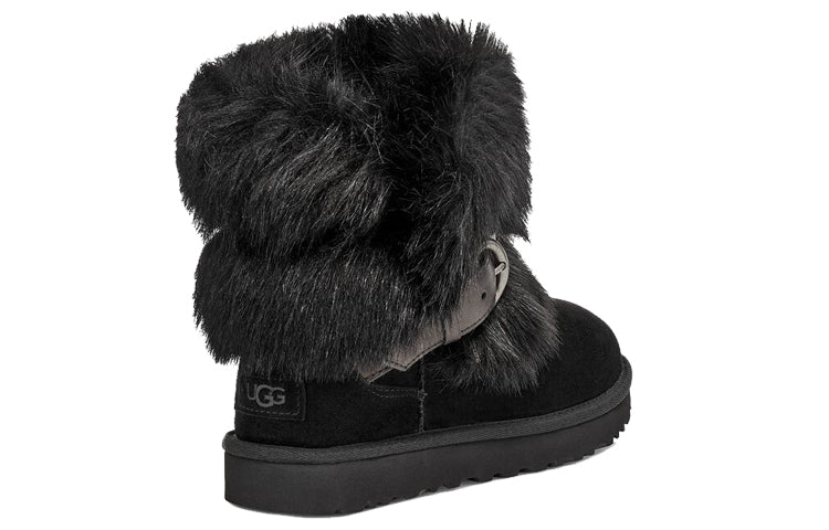 (WMNS) UGG Classic Buckle Mini 'Black' 1122513-BLK