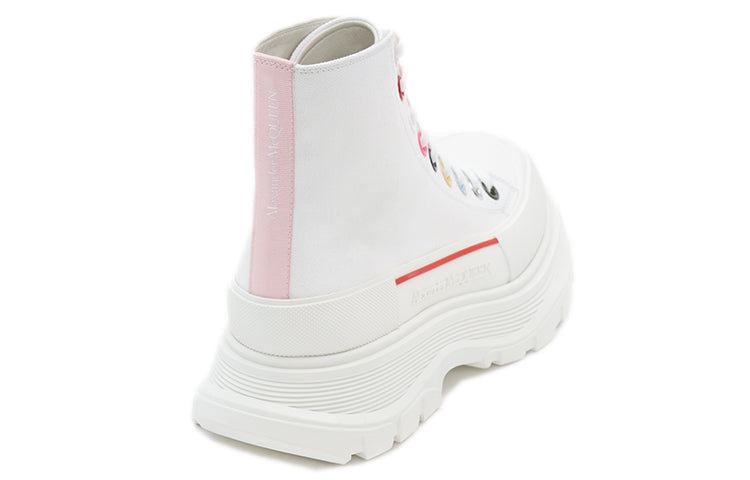 (WMNS) Alexander McQueen Tread Slick Boot 'White Multicolor' 611706W4MVG9650