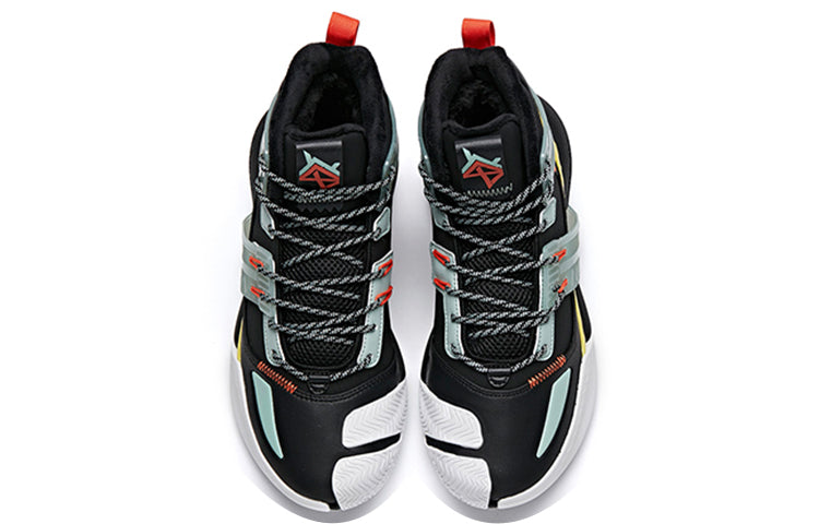 ANTA Shock the Game 4.0 Fleeced High Top 'Black Green Orange' 112041650-2