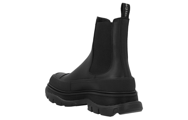Alexander McQueen Leather Chunky Chelsea Boots 'Black' 705672WHZ611081