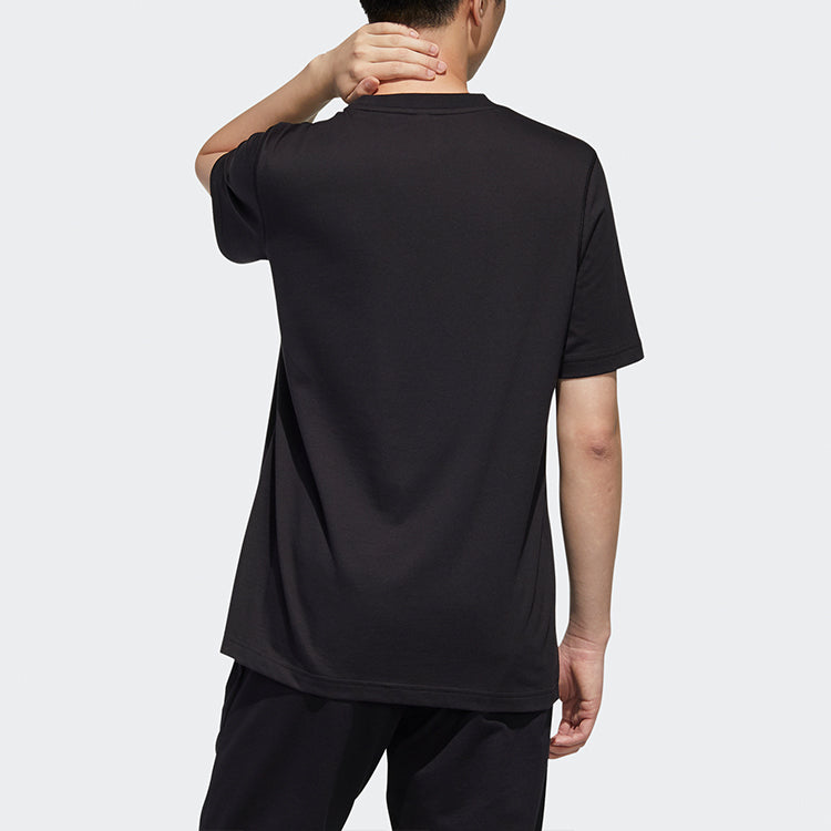 Men's adidas neo C+TEE Round Neck Black T-Shirt GJ8909