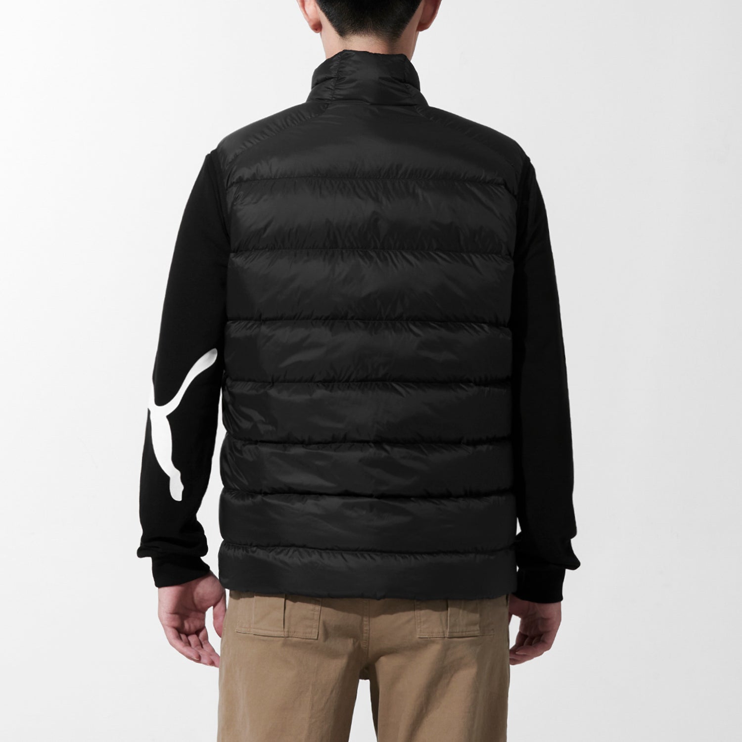 PUMA Logo Down Vest 'Black' 534541-01