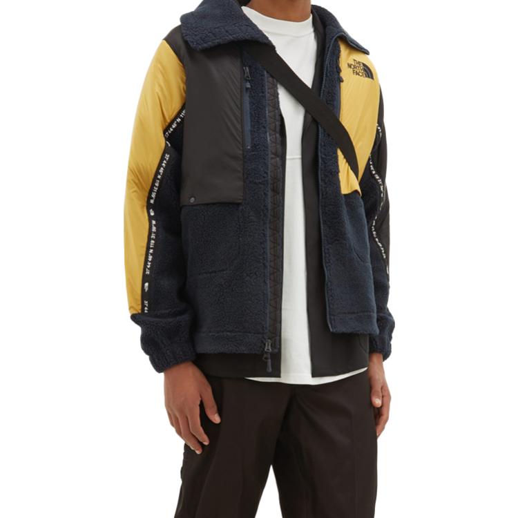 Men's THE NORTH FACE X KAZUKI Colorblock High Collar Long Sleeves Jacket Yellow NF0A46DGH2G