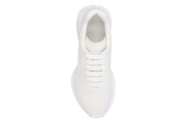 Alexander McQueen Sprint Runner Leather Sneakers 'Beige White' 688548WIC949000