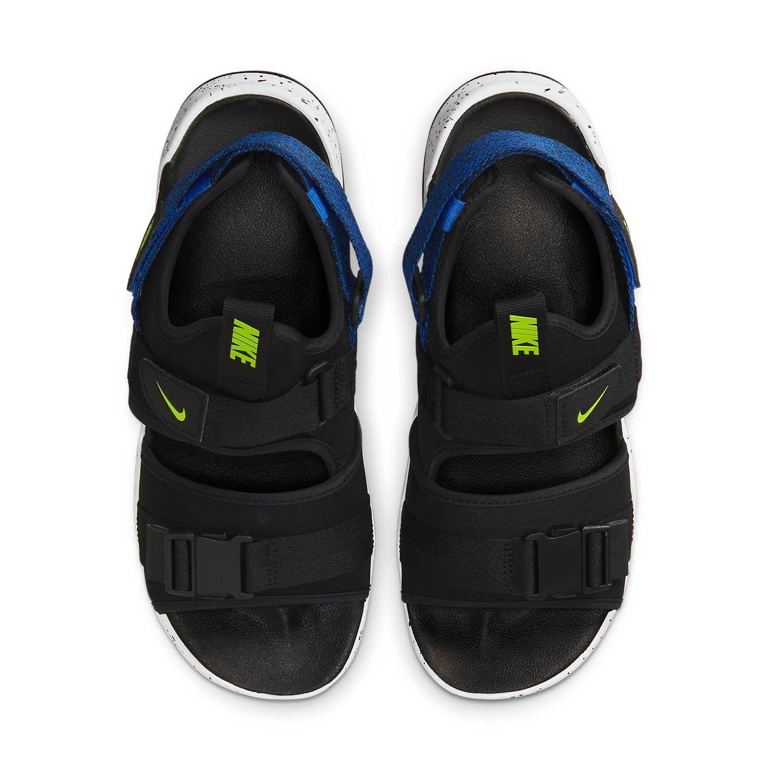 Nike Canyon Sandal Velcro Open Toe Flat Heel Black Blue Sandals 'Black Blue' CI8797-009