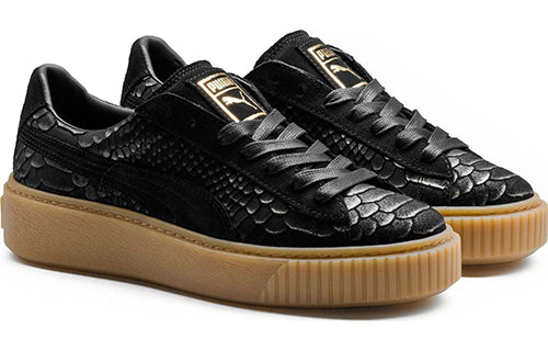 (WMNS) PUMA Basket Platform Exotic Skin 363377-01