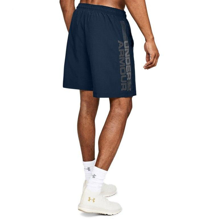 Under Armour Woven Graphic Wordmark Shorts 'College Navy' 1320203-408