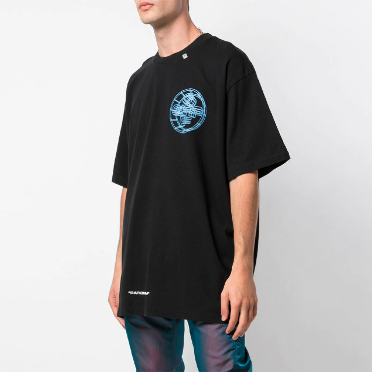 Off-White Rationalism Printing Short Sleeve Black OMAA038R201850031088