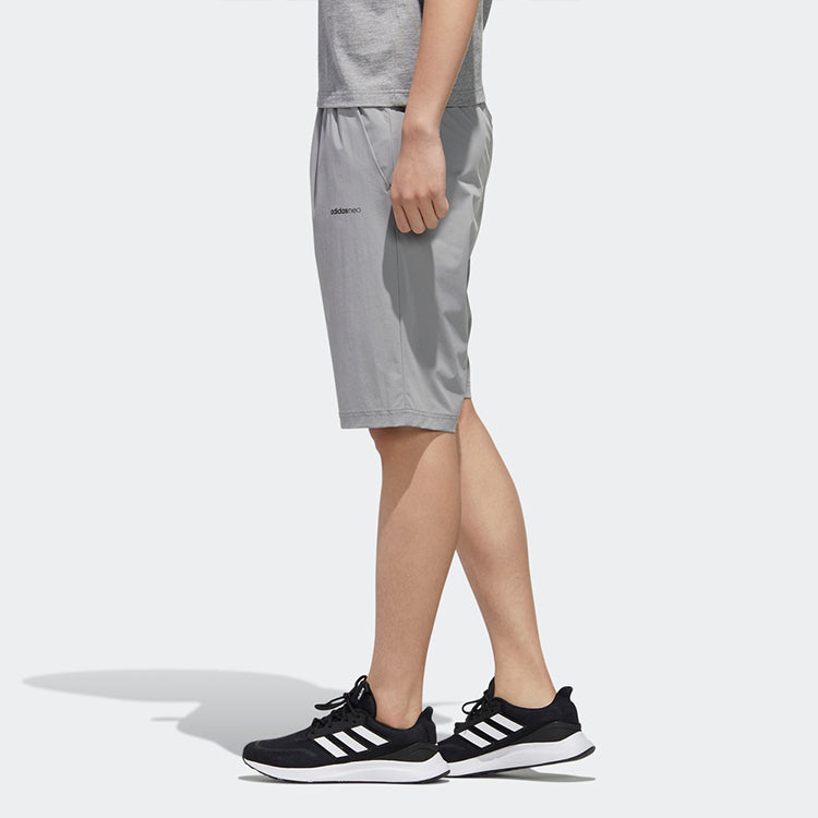 adidas neo Stripe Casual Sports Shorts Gray FP7347
