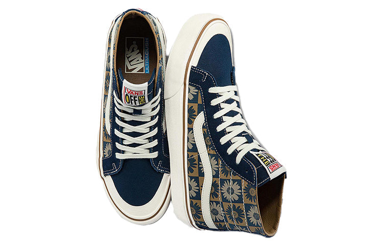 Vans Unisex SK8-Hi High-Top Sneakers Blue/White VN0A3MV1A5A