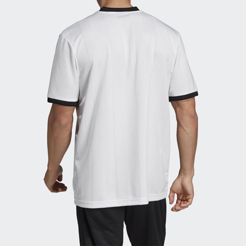 adidas Soccer/Football Sports Round Neck Short Sleeve Jersey White DT9838