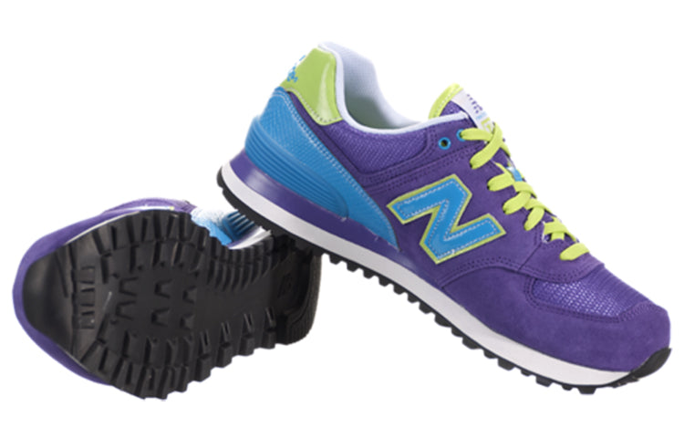 (WMNS) New Balance 574 Series Carnival Sneakers Purple/Blue WL574BFU