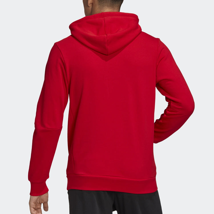 adidas Logo Printing hooded Pullover Sports Red FR7106