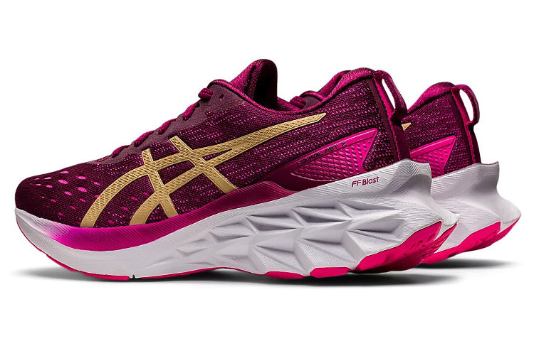 (WMNS) ASICS Novablast 2 'Burgundy Gold' 1012B049-600