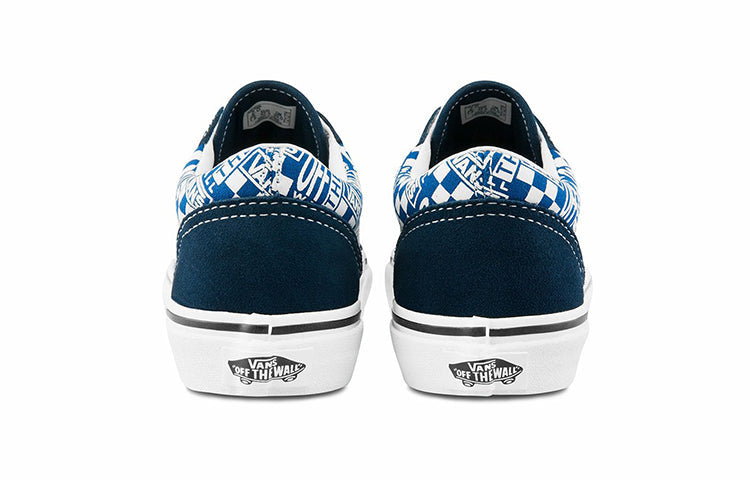 (PS) Vans Old Skool Logo pattern 'Blue White' VN0A4BUU3U1