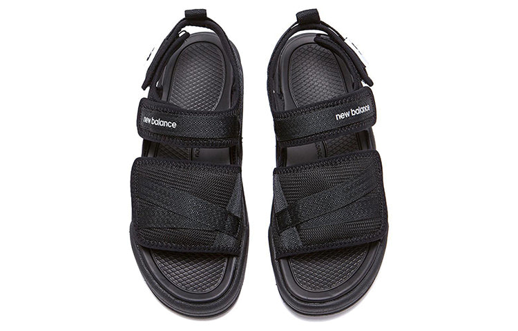 New Balance 3205 Series Velcro Minimalistic Casual Black Sandals 'Black White' SD3205GBK