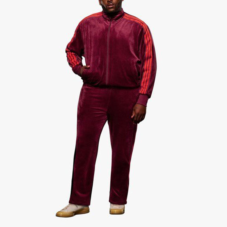 adidas x IVY PARK Crossover Velvet Sports Long Sleeves Jacket Couple Style Cherry Red HN0305