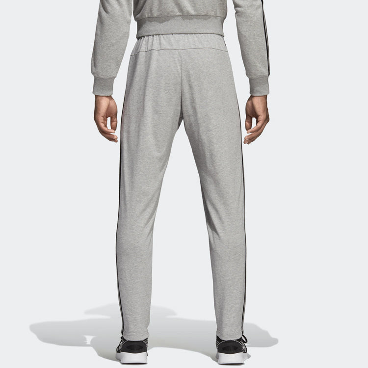 adidas Printing Knit Drawstring Sports Pants Gray DQ3079