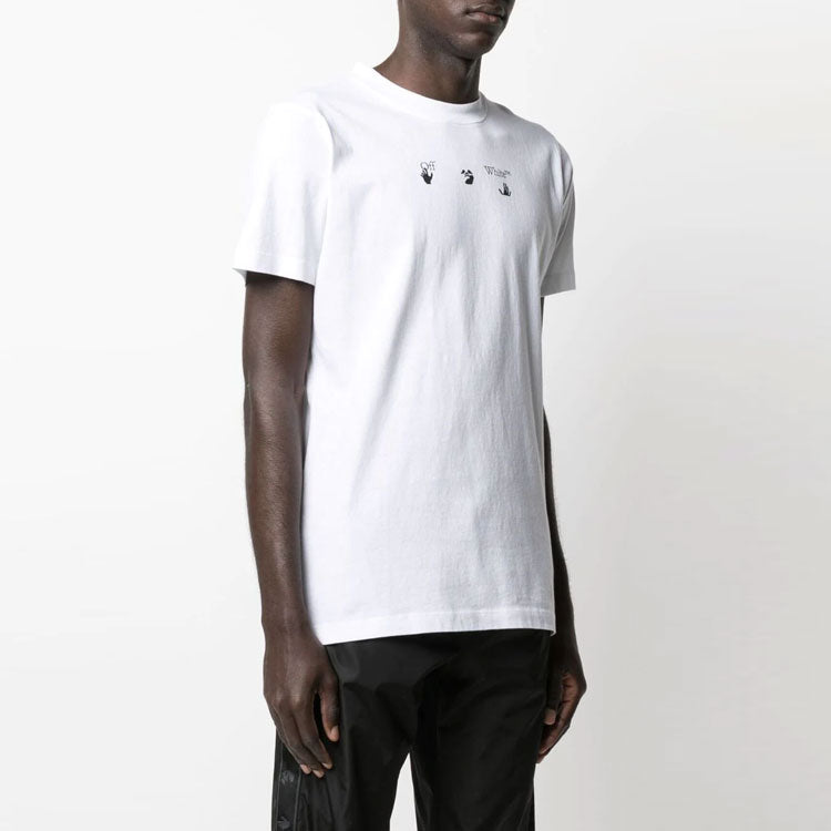 Off-White SS21 Casual Round Neck Short Sleeve Printing Version White OMAA027S21JER0090110