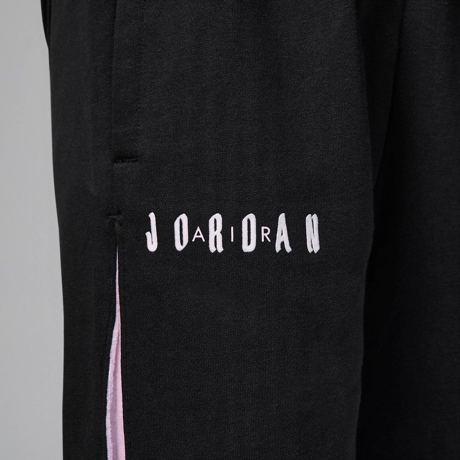 (PS) Air Jordan Soft Touch Mixed Fleece Trousers 'Black Pink' FV5665-010