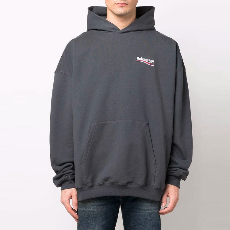 Balenciaga Political Campaign Hoodie 'Grey' 620973TKVI91366