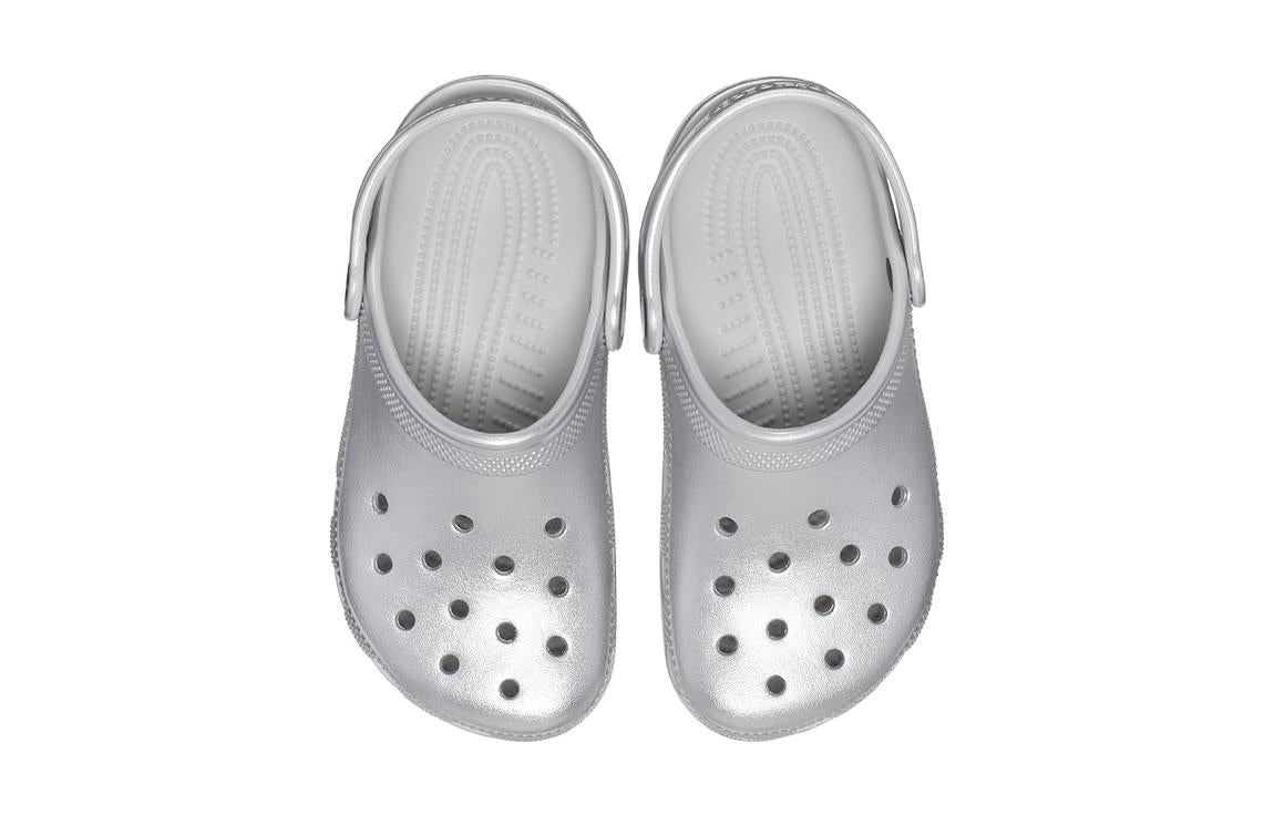 (PS) Crocs Classic Metallic Clog 'Silver Metallic' 209196-0P1