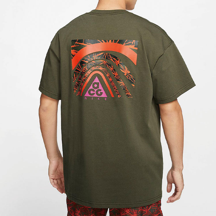Nike ACG Series Round Neck Sports Short Sleeve Green Army green CT4169-325