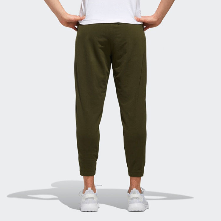 adidas neo Training Slim Fit Athleisure Casual Sports Pants Green EJ7079