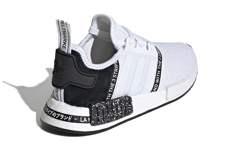 (GS) adidas NMD_R1 J 'White Black' EF3647
