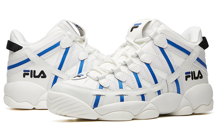 FILA Spaghetti Mid Baeketball Shoes White/Blue F12M041243FBN